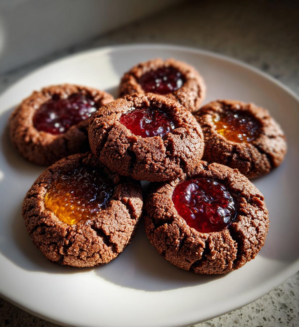 choc thumbprint cookies