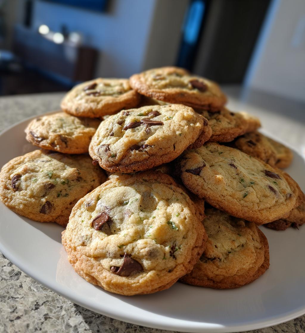 chocolate chip peppermint cookies