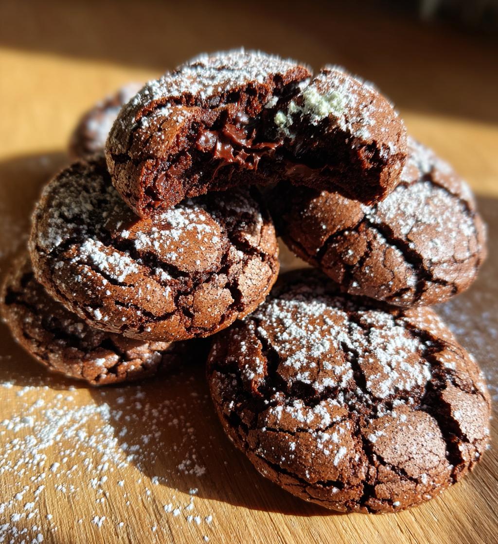 chocolate crinkle cookies