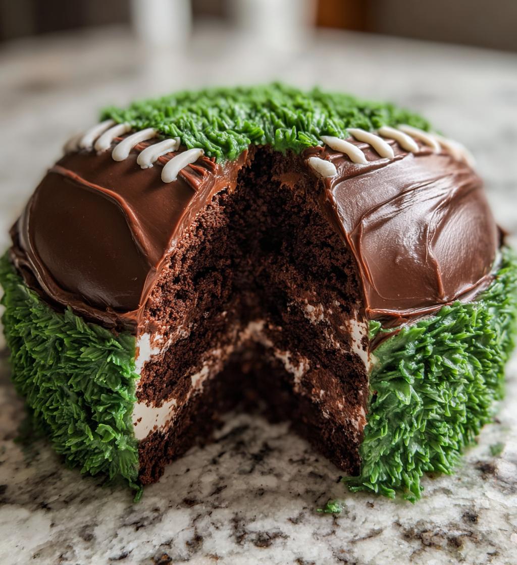 chocolate football cake design