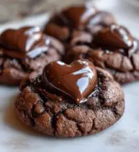chocolate thumbprint cookies kisses