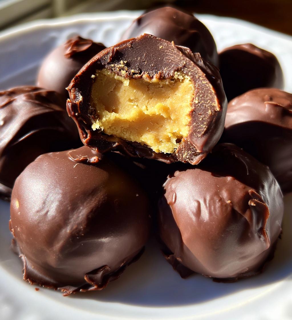 christmas peanut butter buckeyes