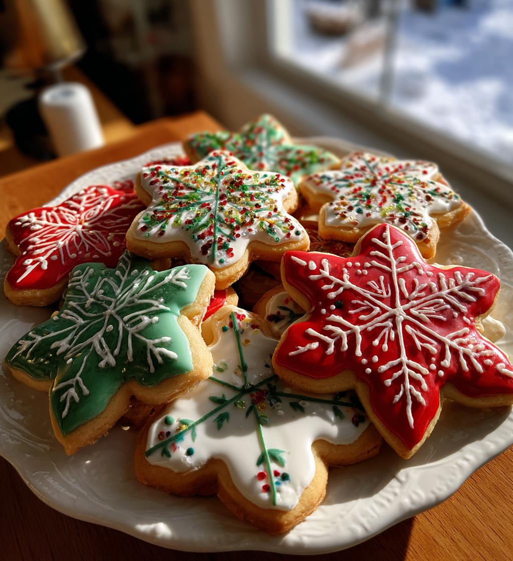 christmas royal icing cookies