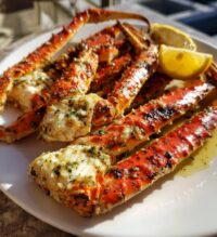 crab legs on the grill