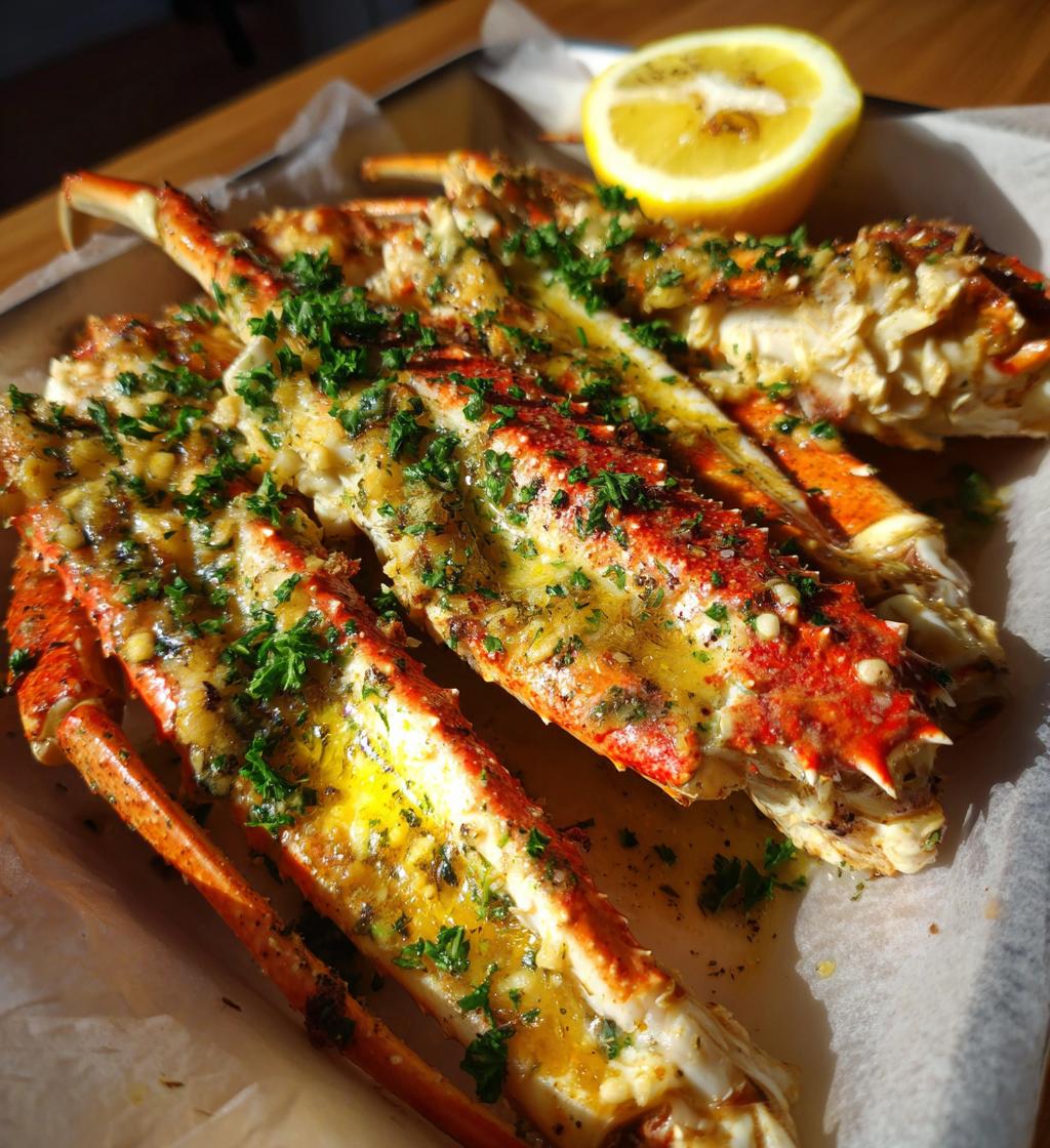 crab legs with garlic butter