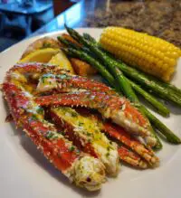 crab legs with sides