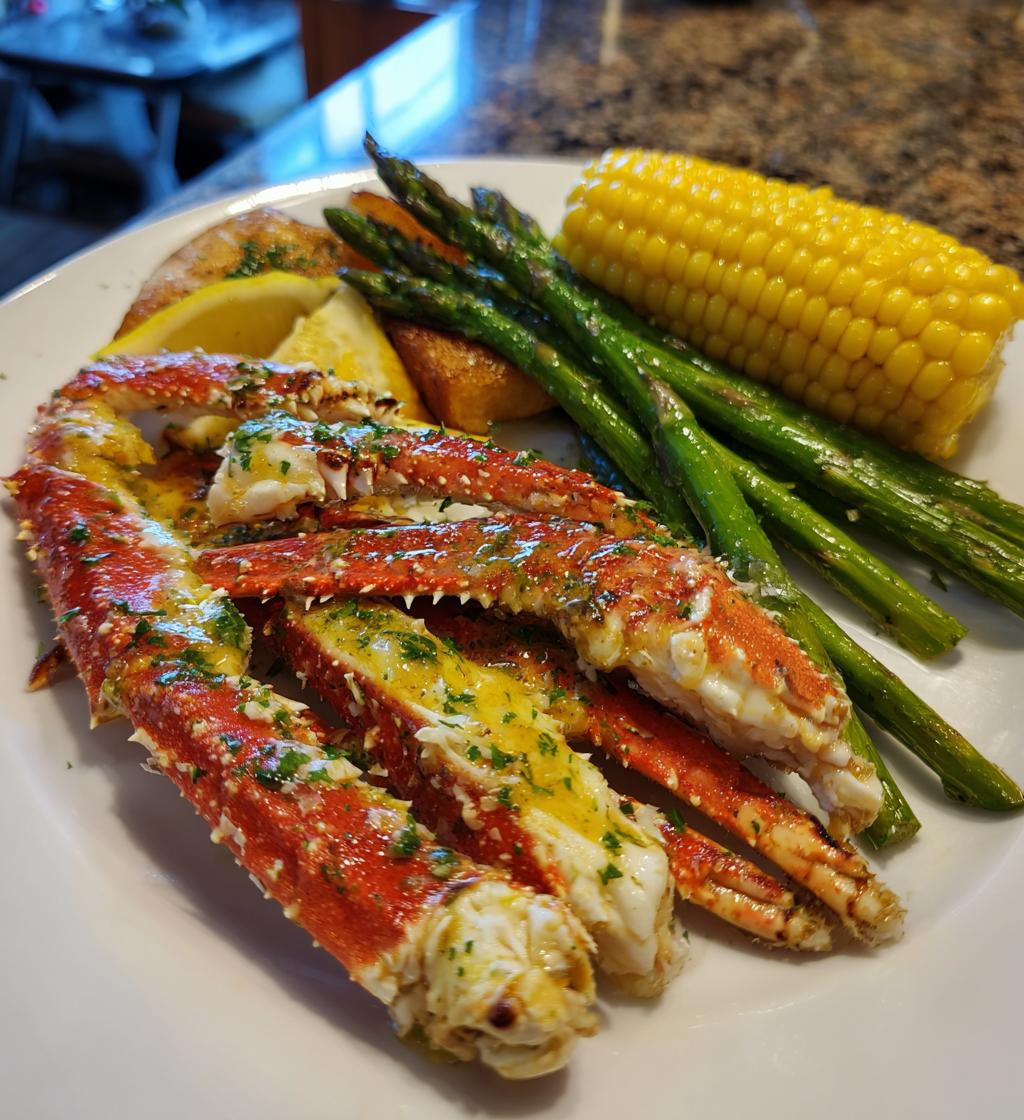 crab legs with sides
