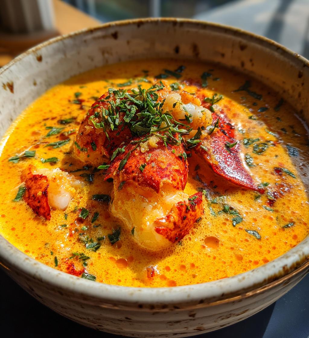 creamy lobster bisque recipe