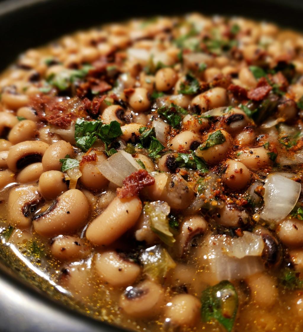 crockpot black eyed peas slow cooker