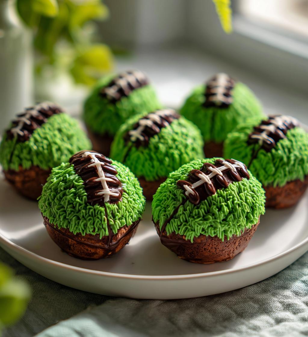 cute football desserts