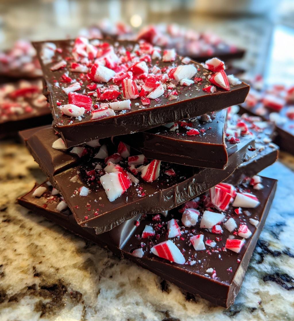 dark chocolate peppermint bark