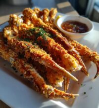 deep fried crab legs no shell