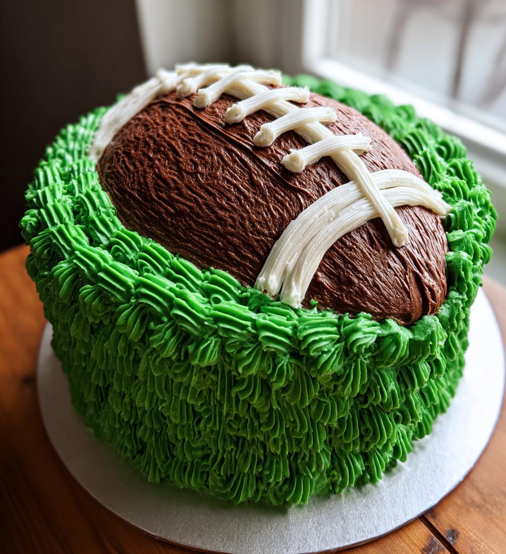 easy football cake