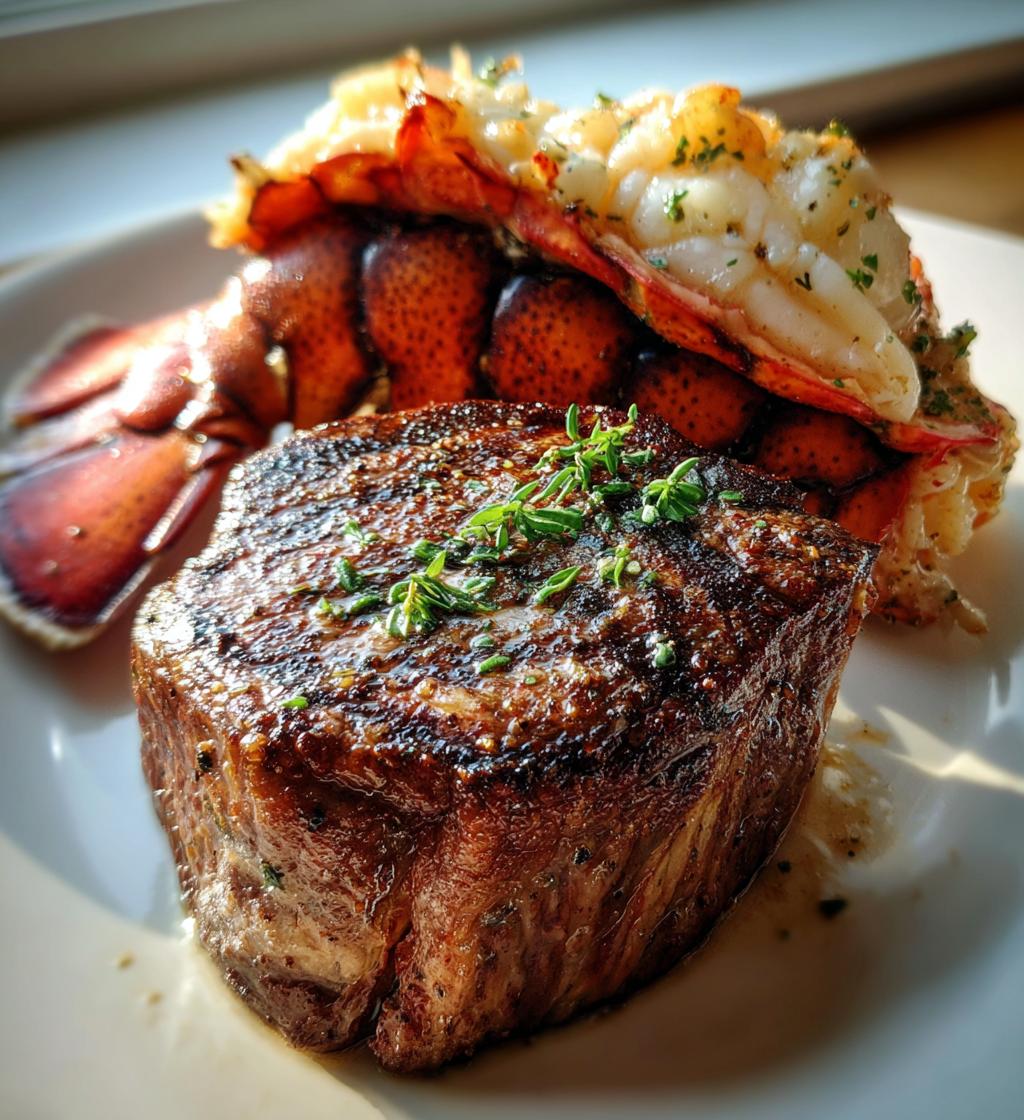 filet mignon and lobster tail