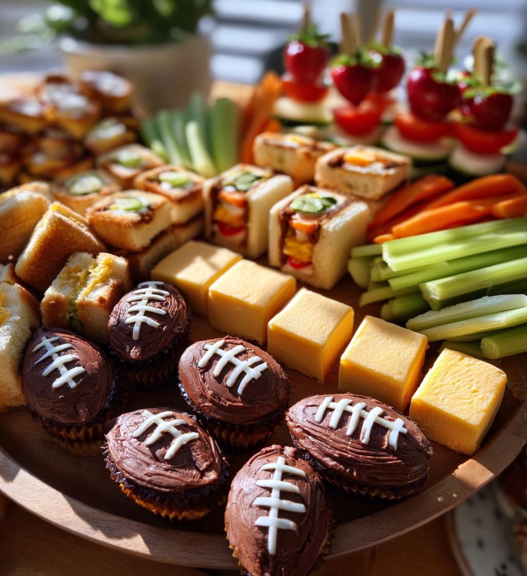 football 1st birthday party food
