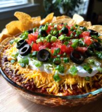 football 7 layer dip super bowl