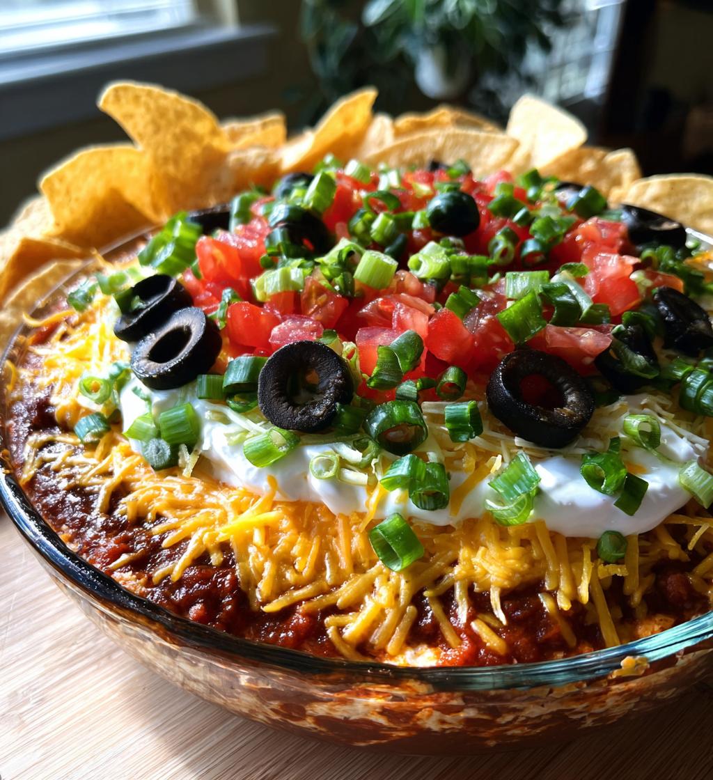 football 7 layer dip super bowl