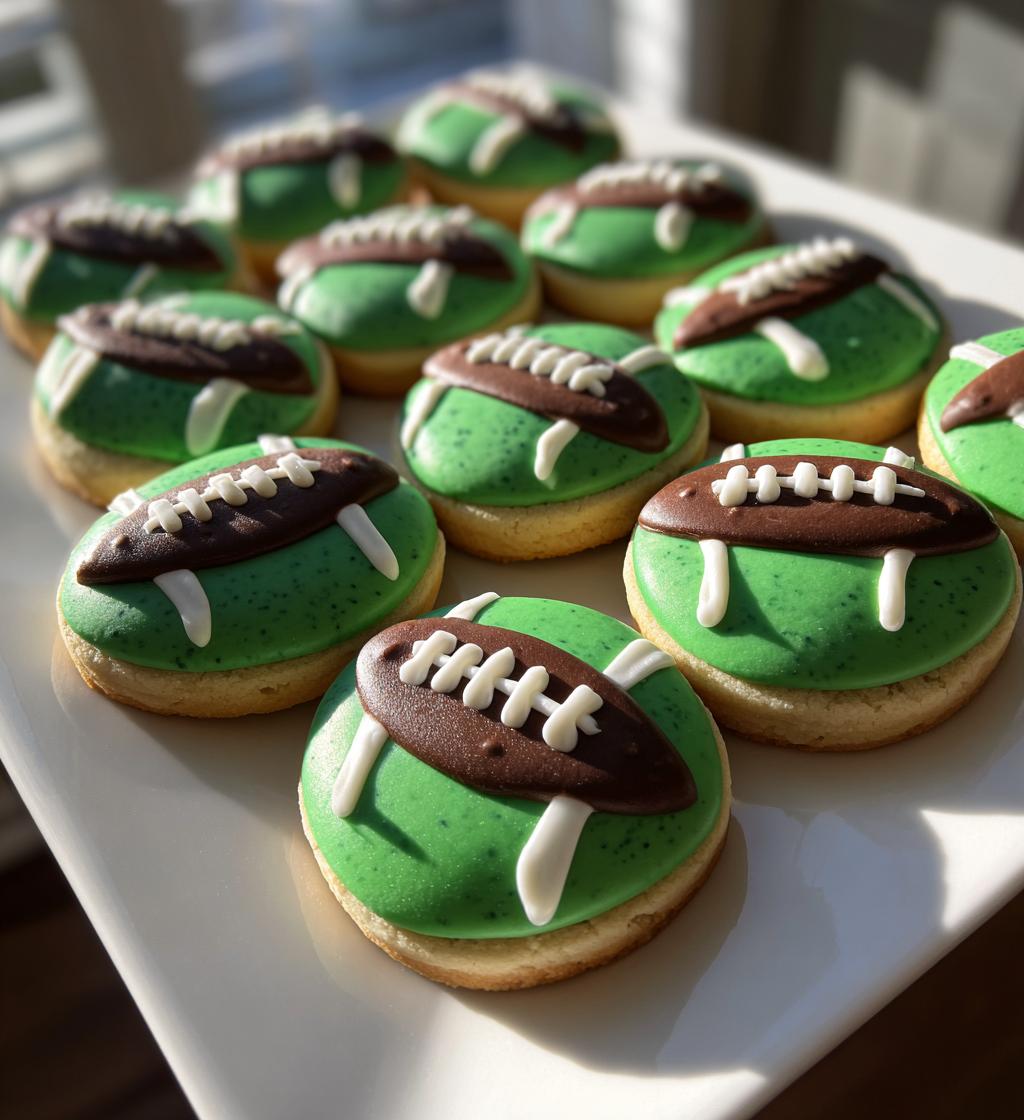 football birthday cookies