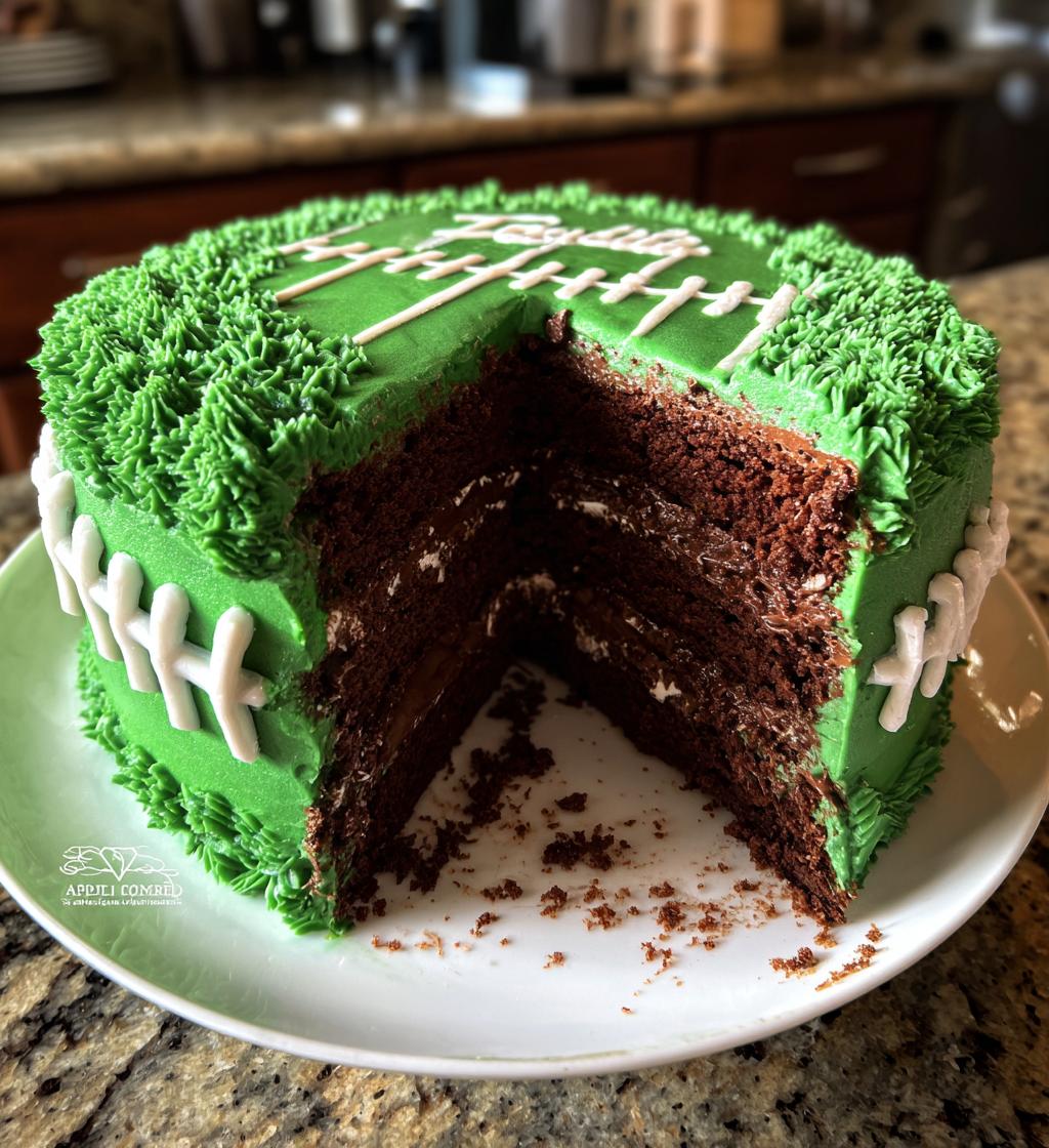 football birthday party cake