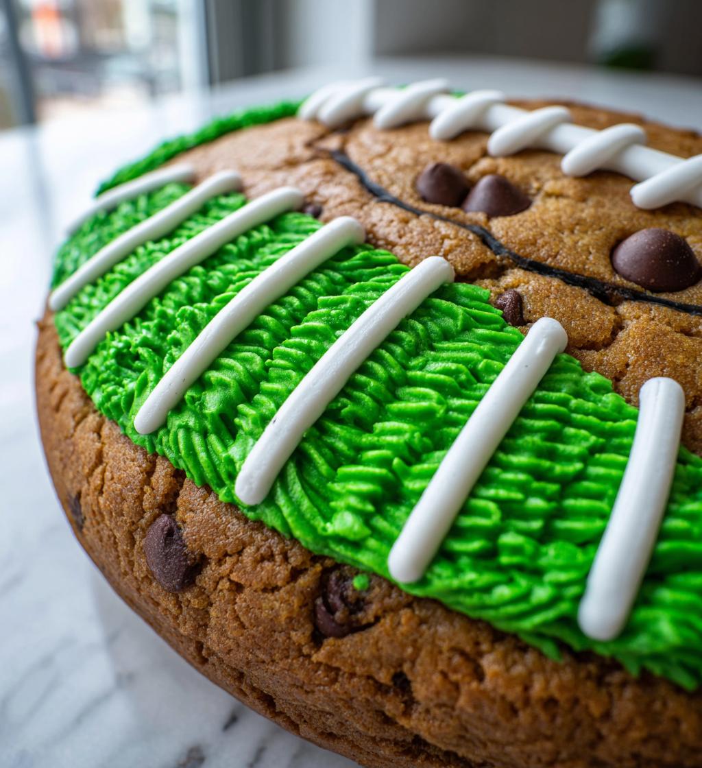 football cookie cake ideas