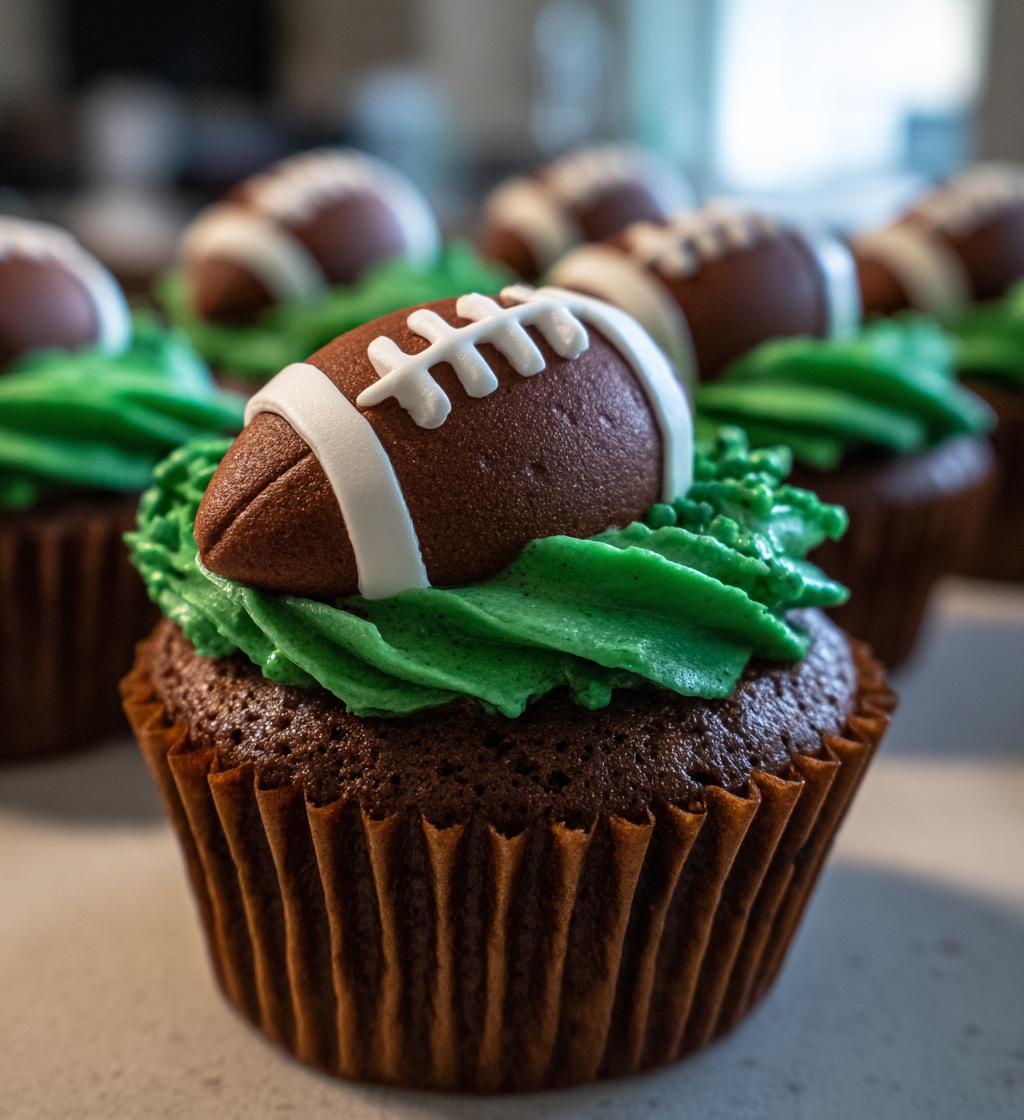 football cupcakes ideas
