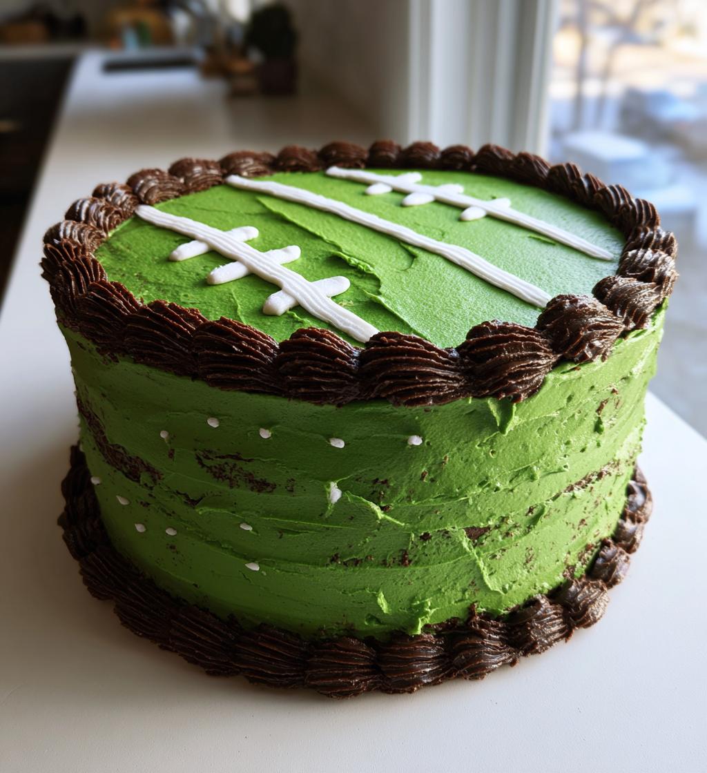 football field birthday cake