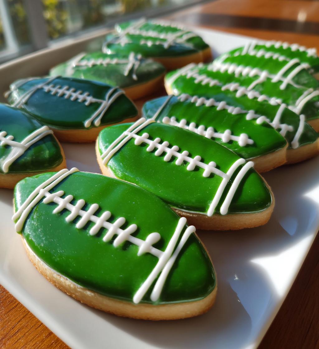 football field sugar cookies