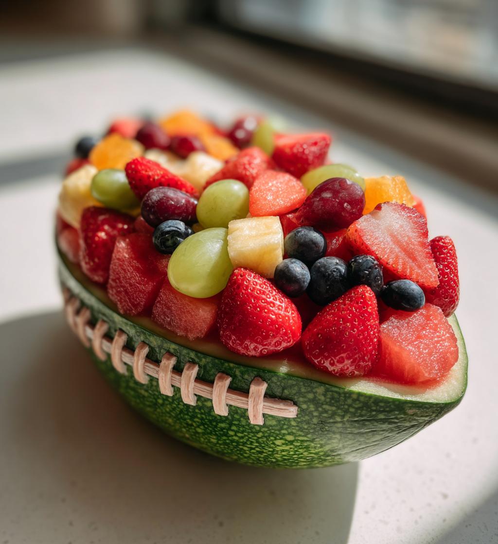 football fruit tray