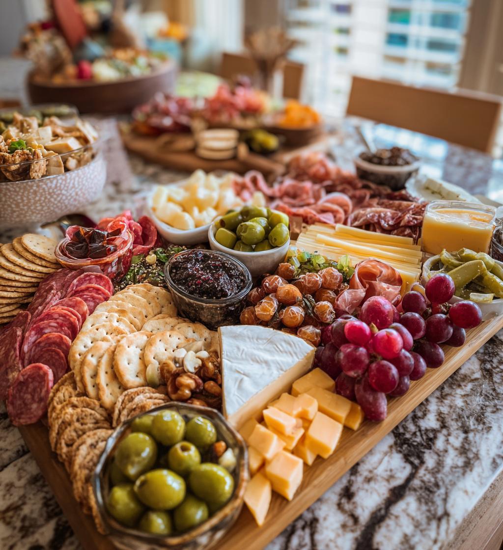 football game day charcuterie board