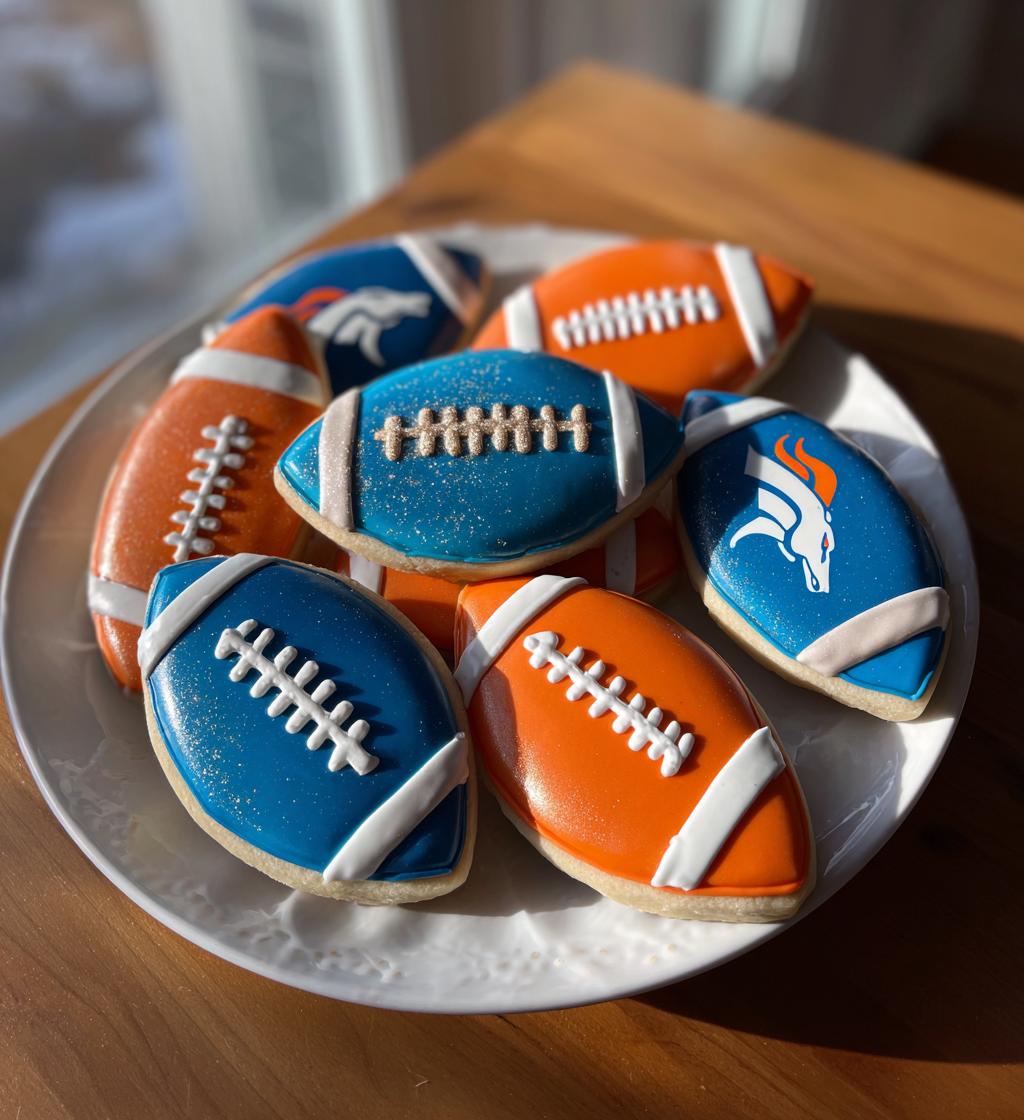 football helmet cookie