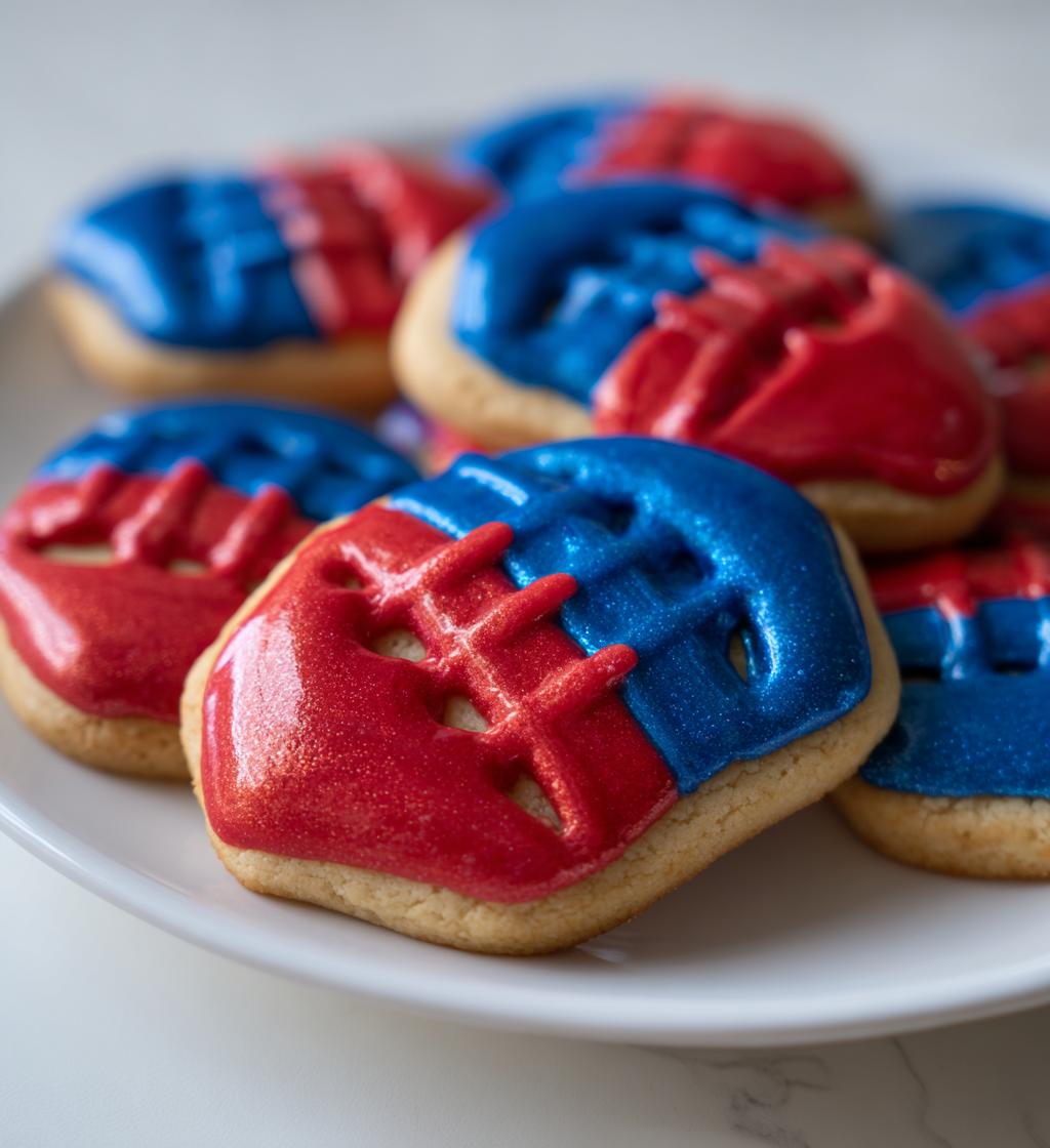 football helmet cookies