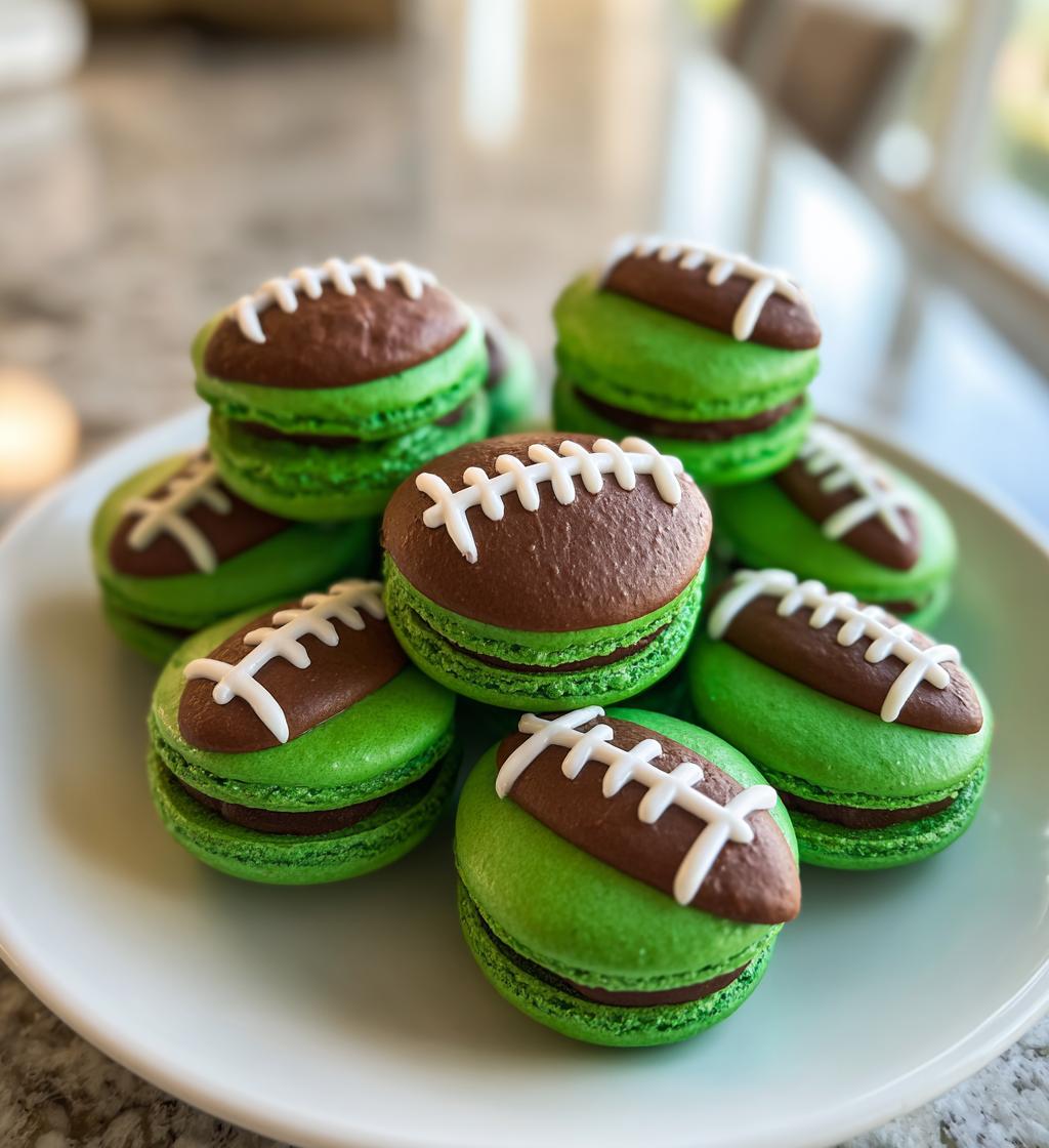 football macarons