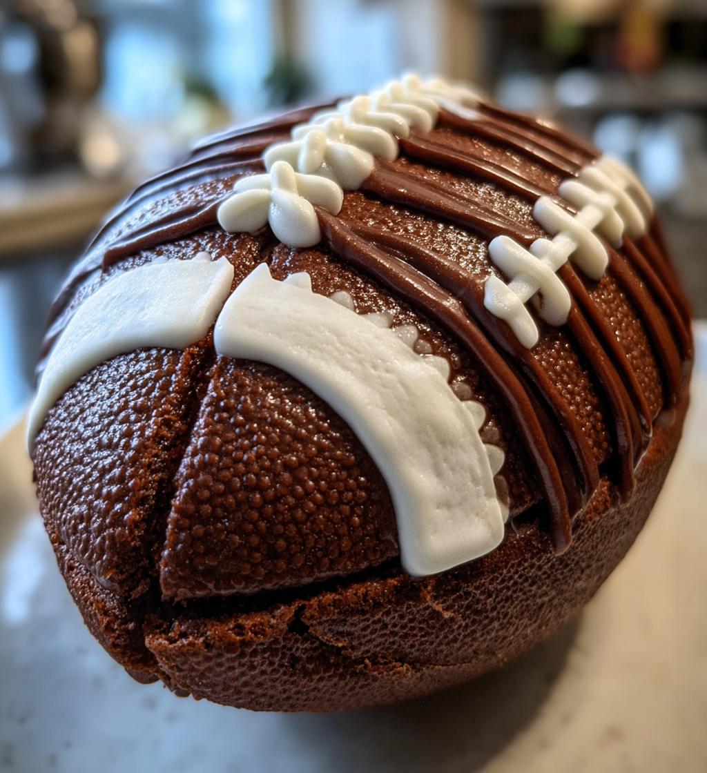 football shaped cake