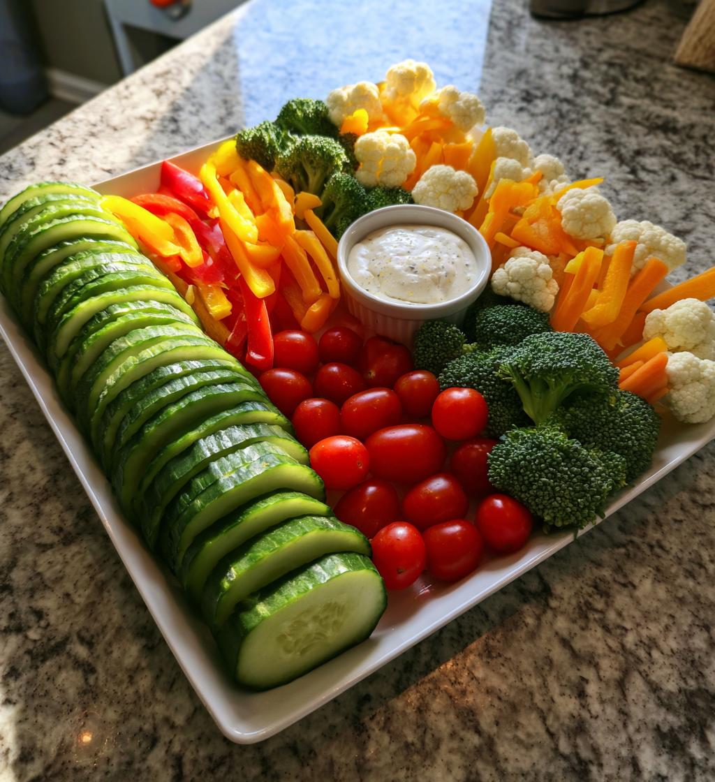 football shaped veggie tray