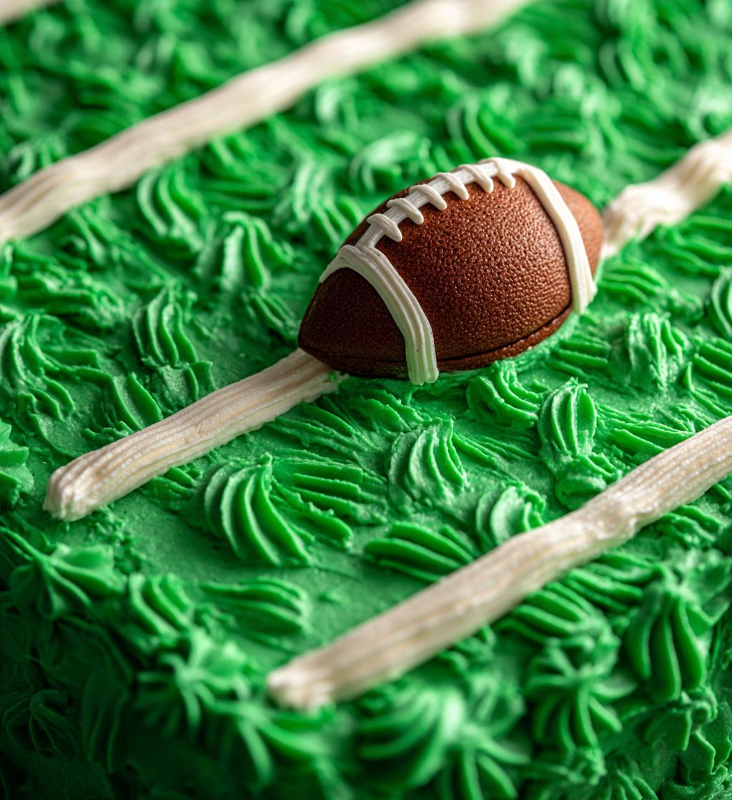 football sheet cake