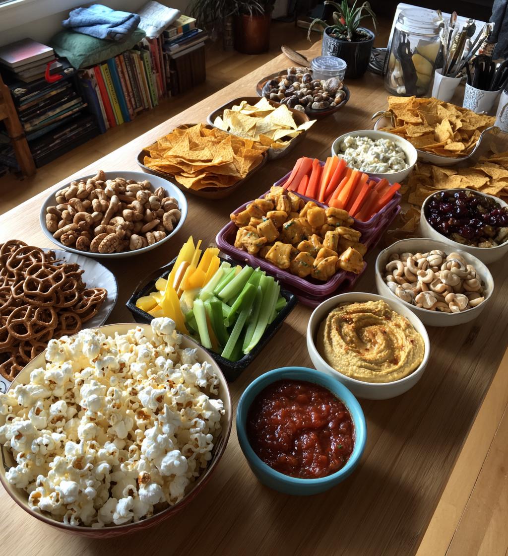 football snack table