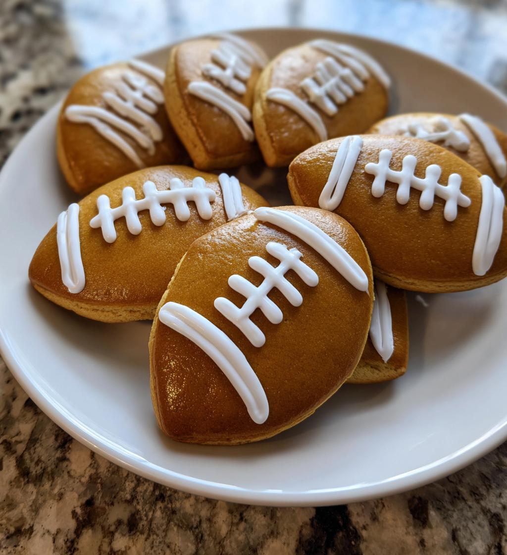 football sugar cookies