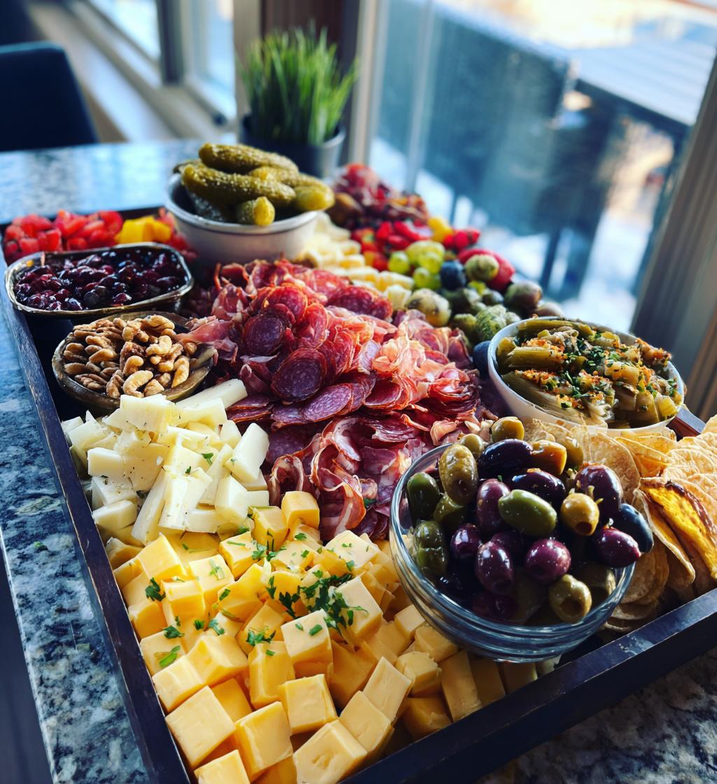 football theme charcuterie board