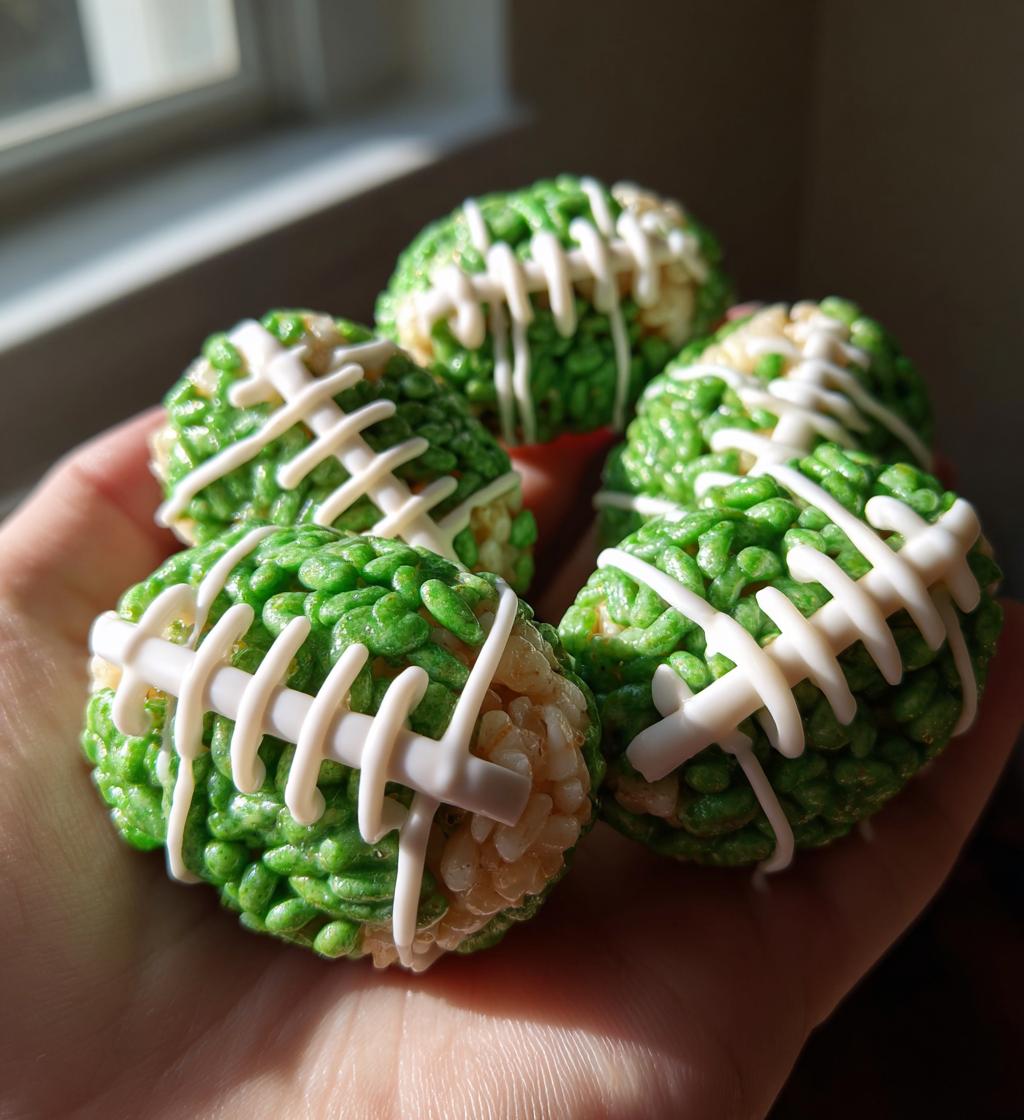 football theme rice krispie treats