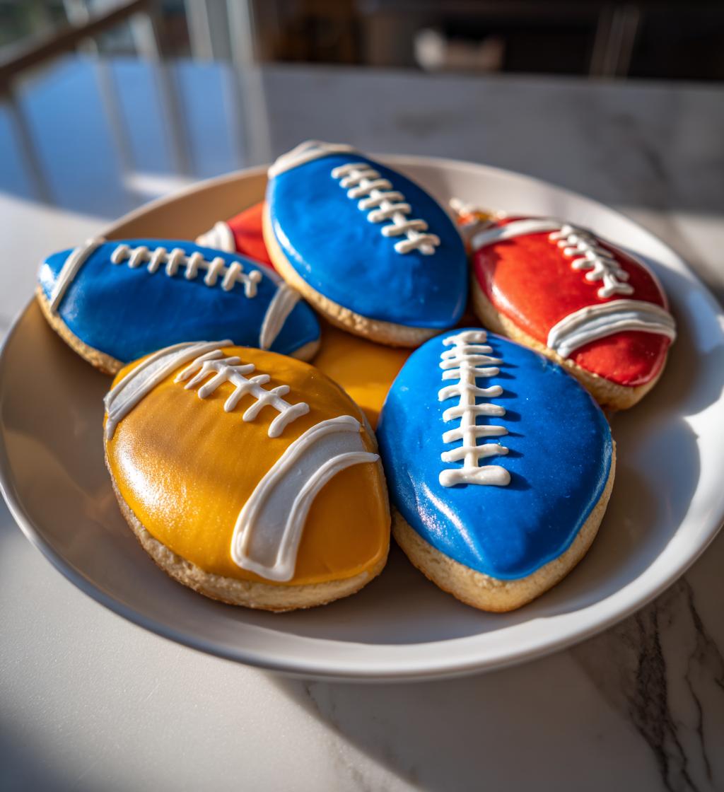football themed cookies