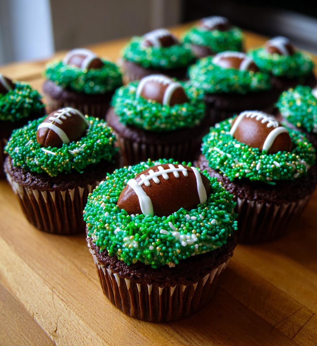 football themed cupcake ideas