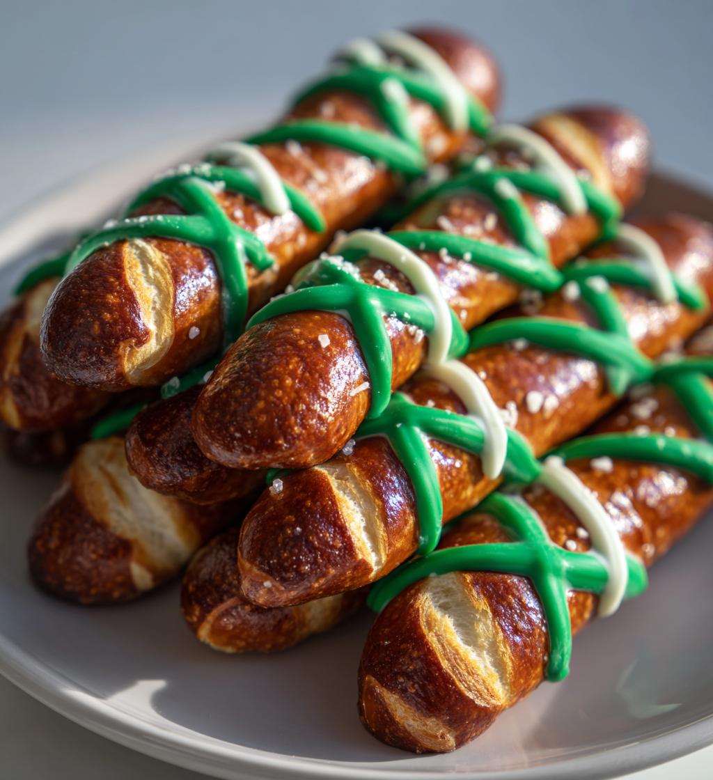 football themed pretzel rods