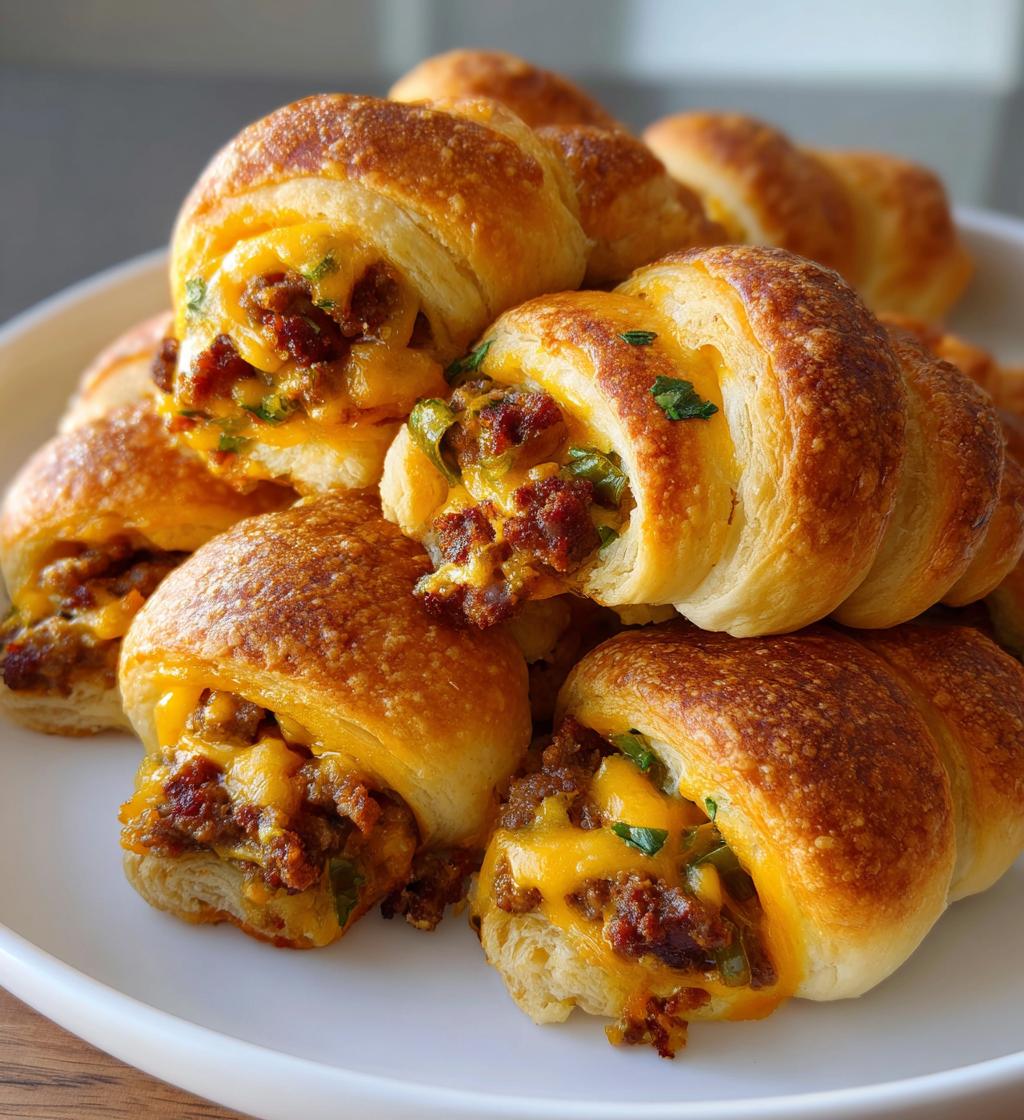 game day appetizers football crescent rolls
