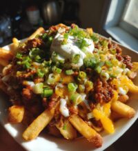 game day chili cheese fries