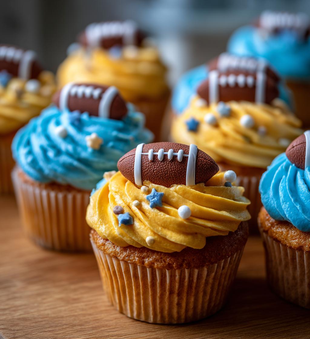 game day cupcakes football season
