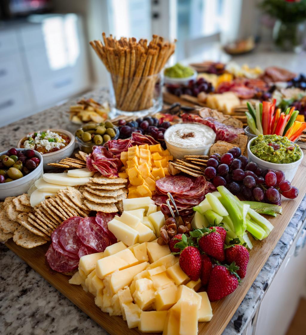 game day grazing table