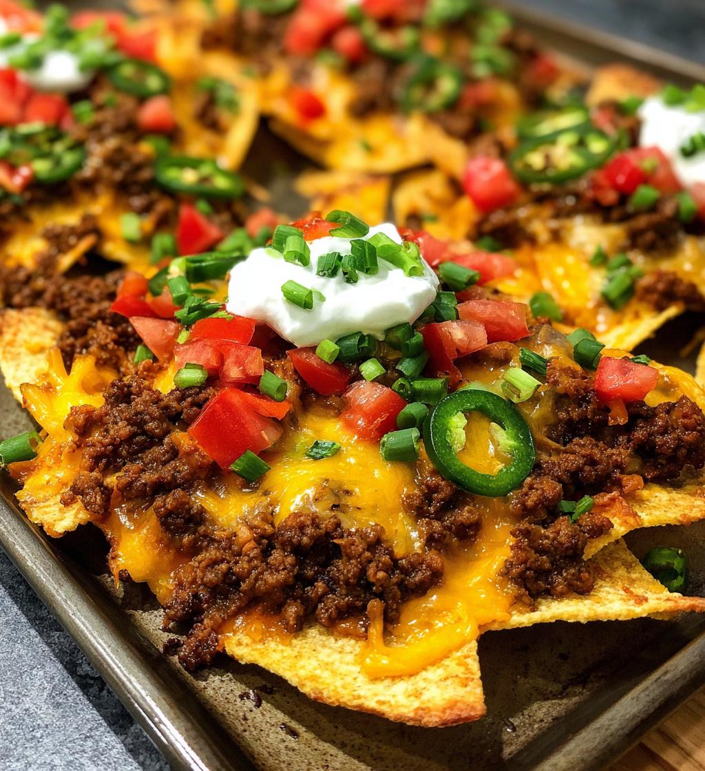 game day nachos ground beef