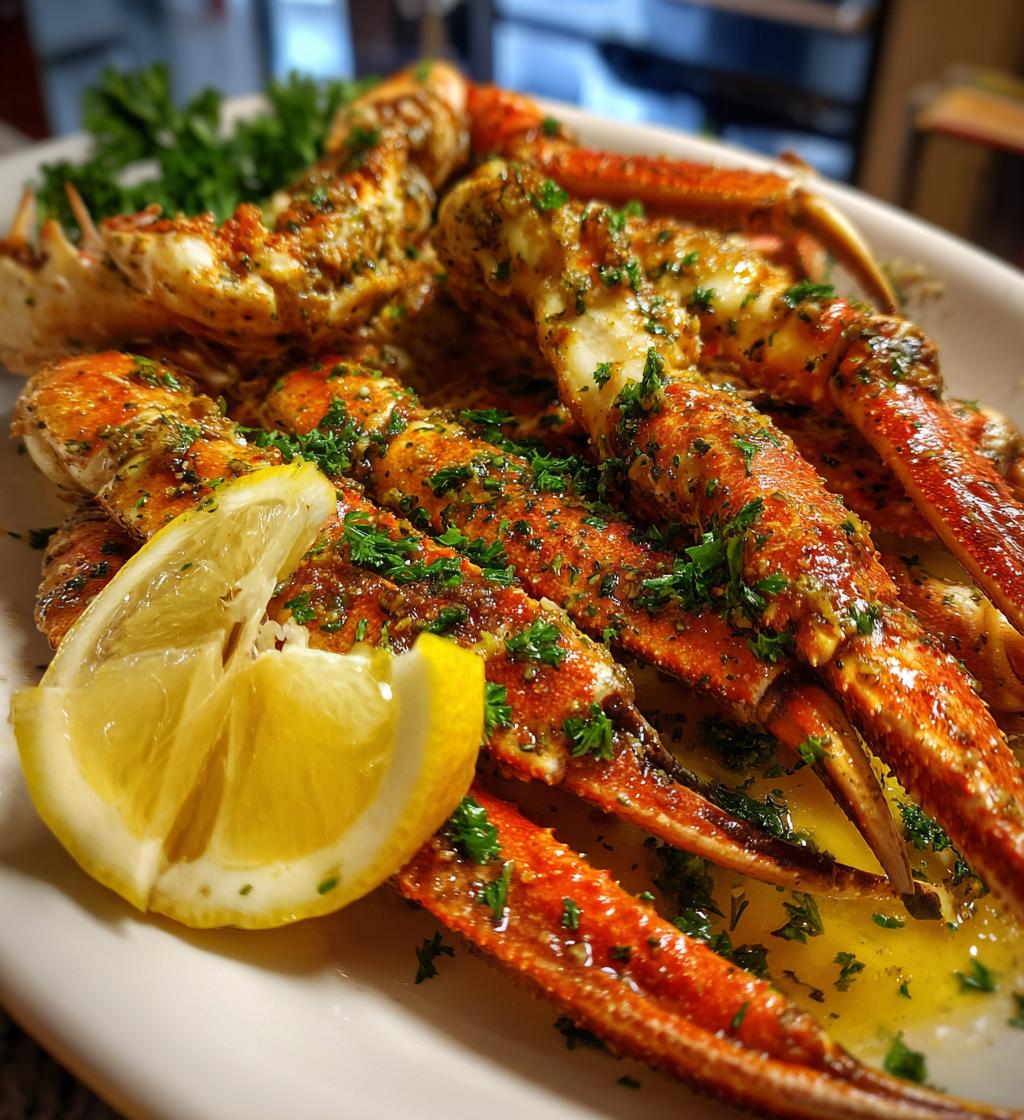 garlic butter crab legs