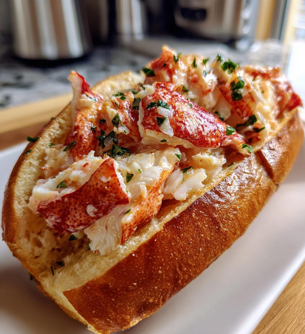 garlic butter lobster roll