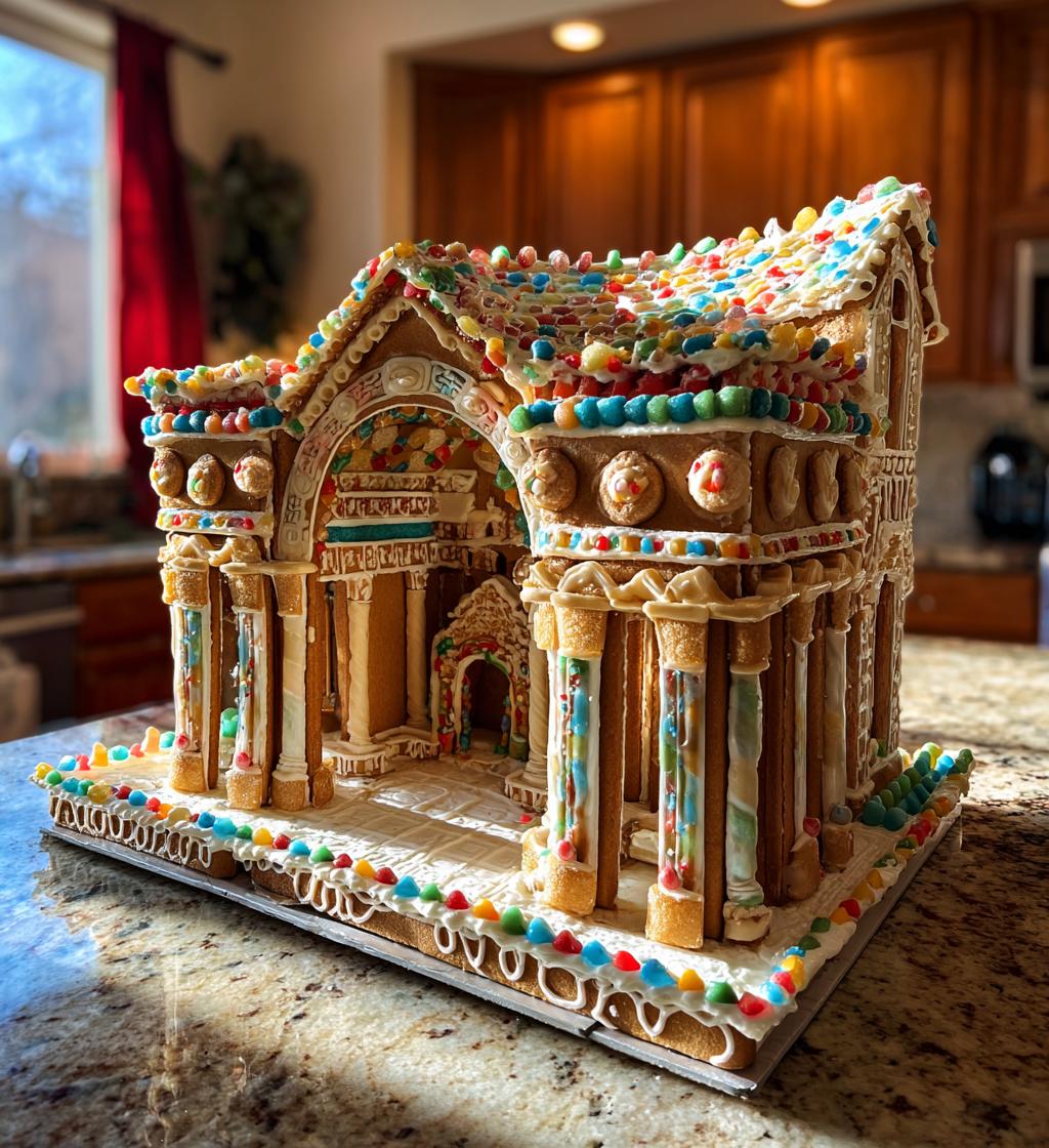 gingerbread football stadium